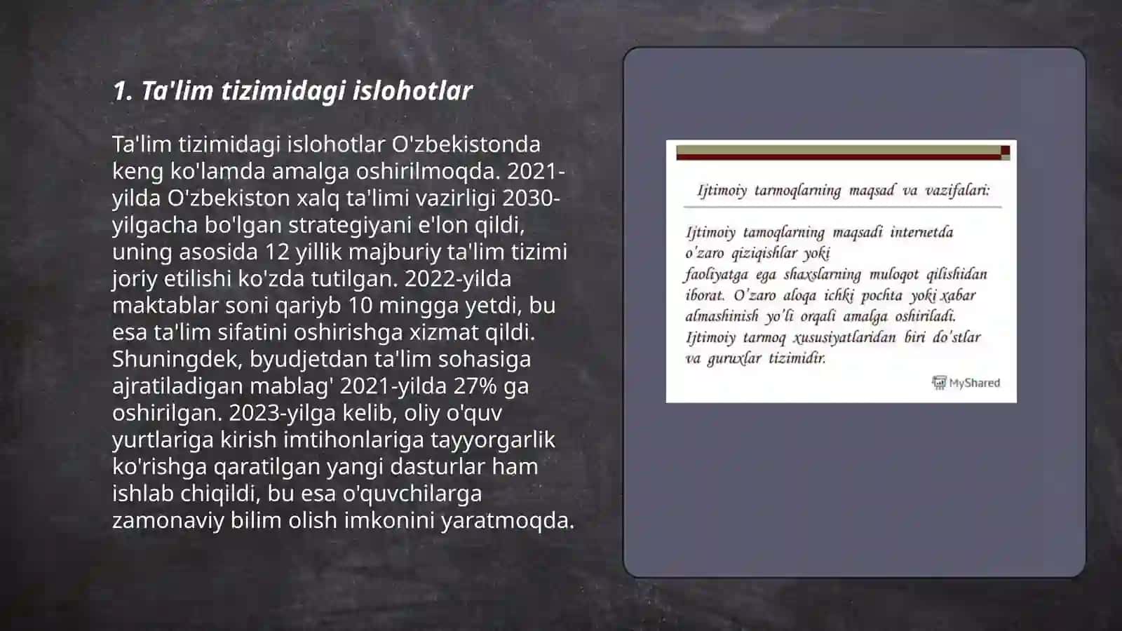Ta'lim tizimidagi islohotlar 3
