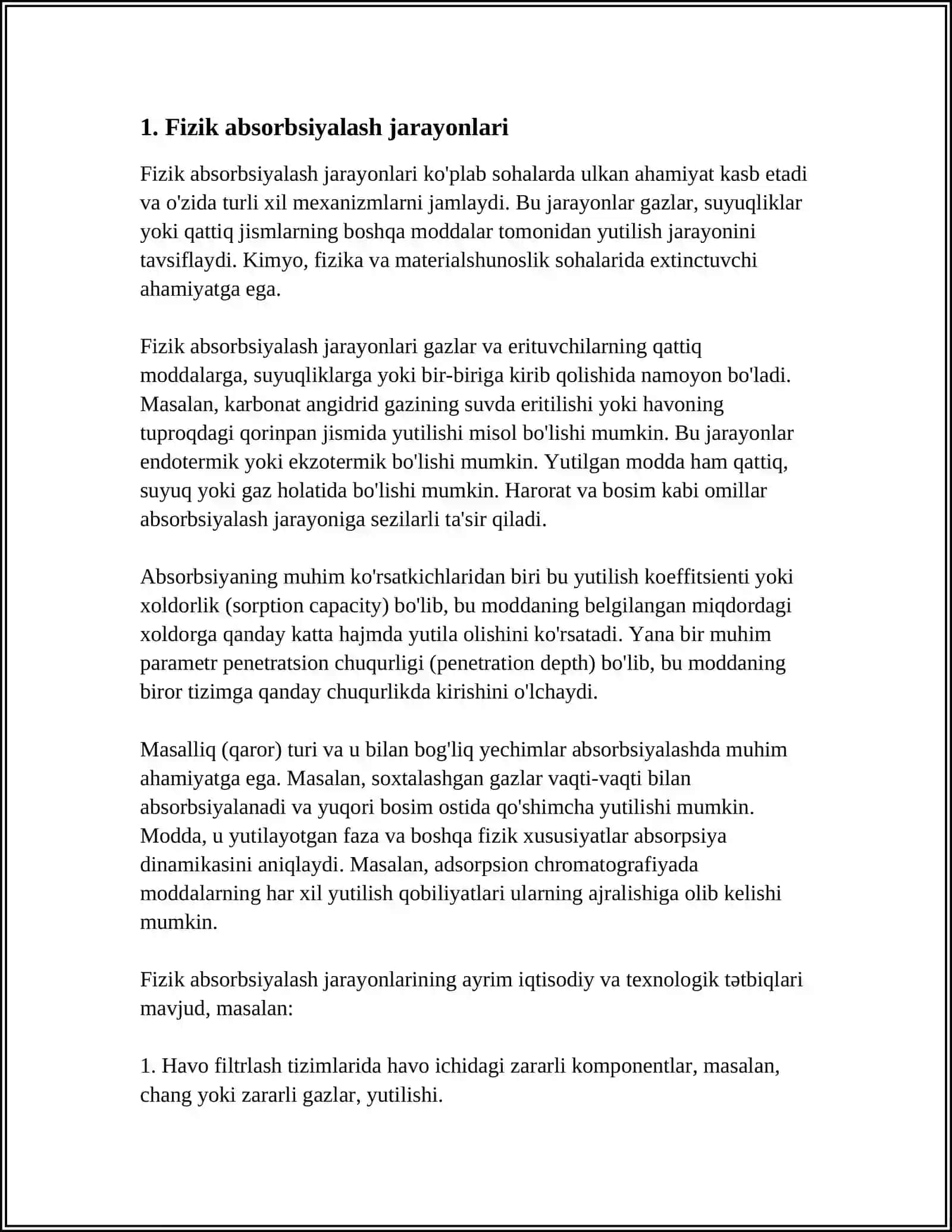 ORGANIK ERITUVCHILAR BILAN FIZIK ABSORBSIYALASH 3