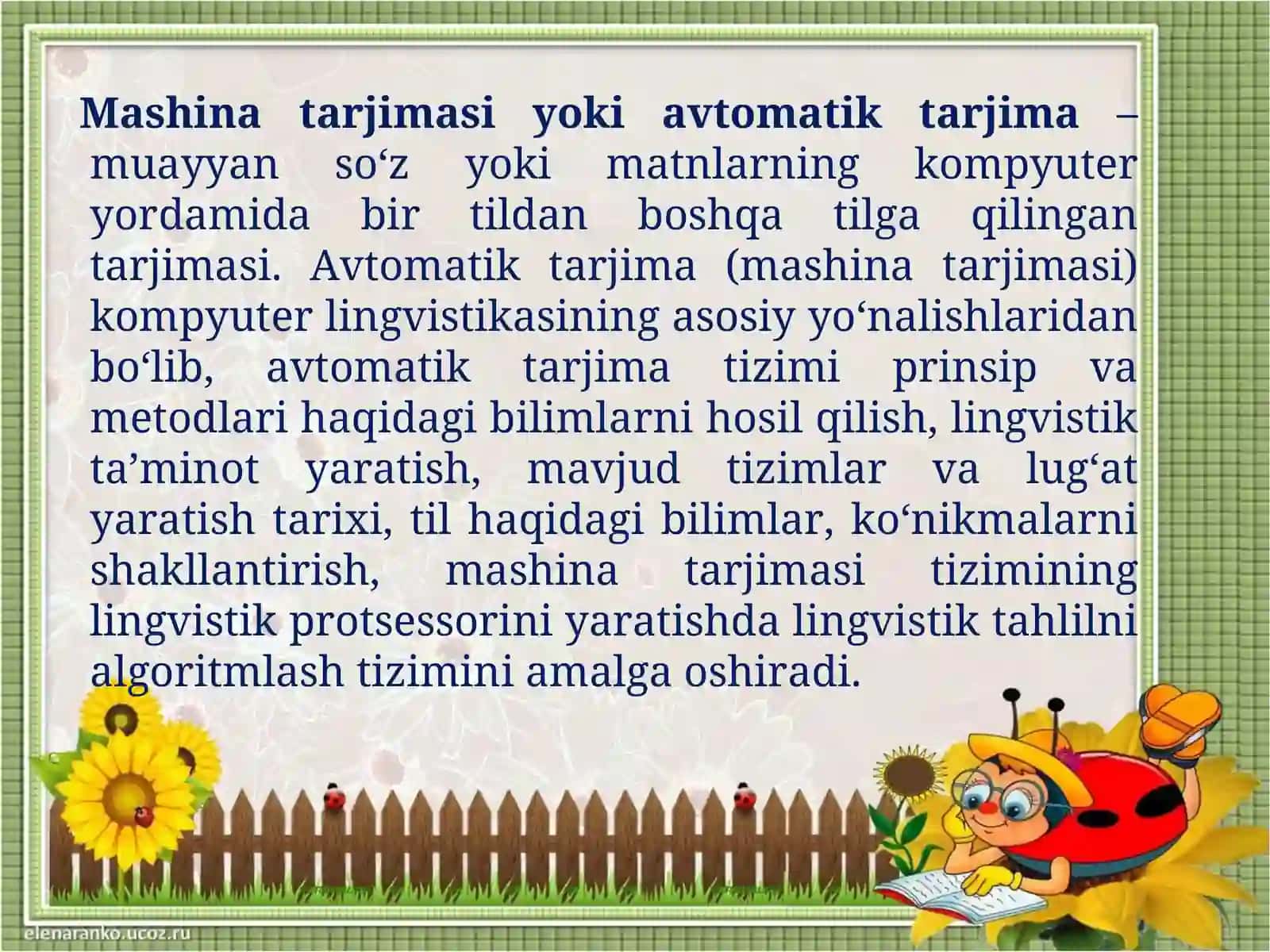 Mashina tarjimasi 3