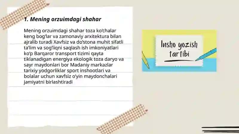 Insho ijodiy ish Umrzaqova Dinara 3