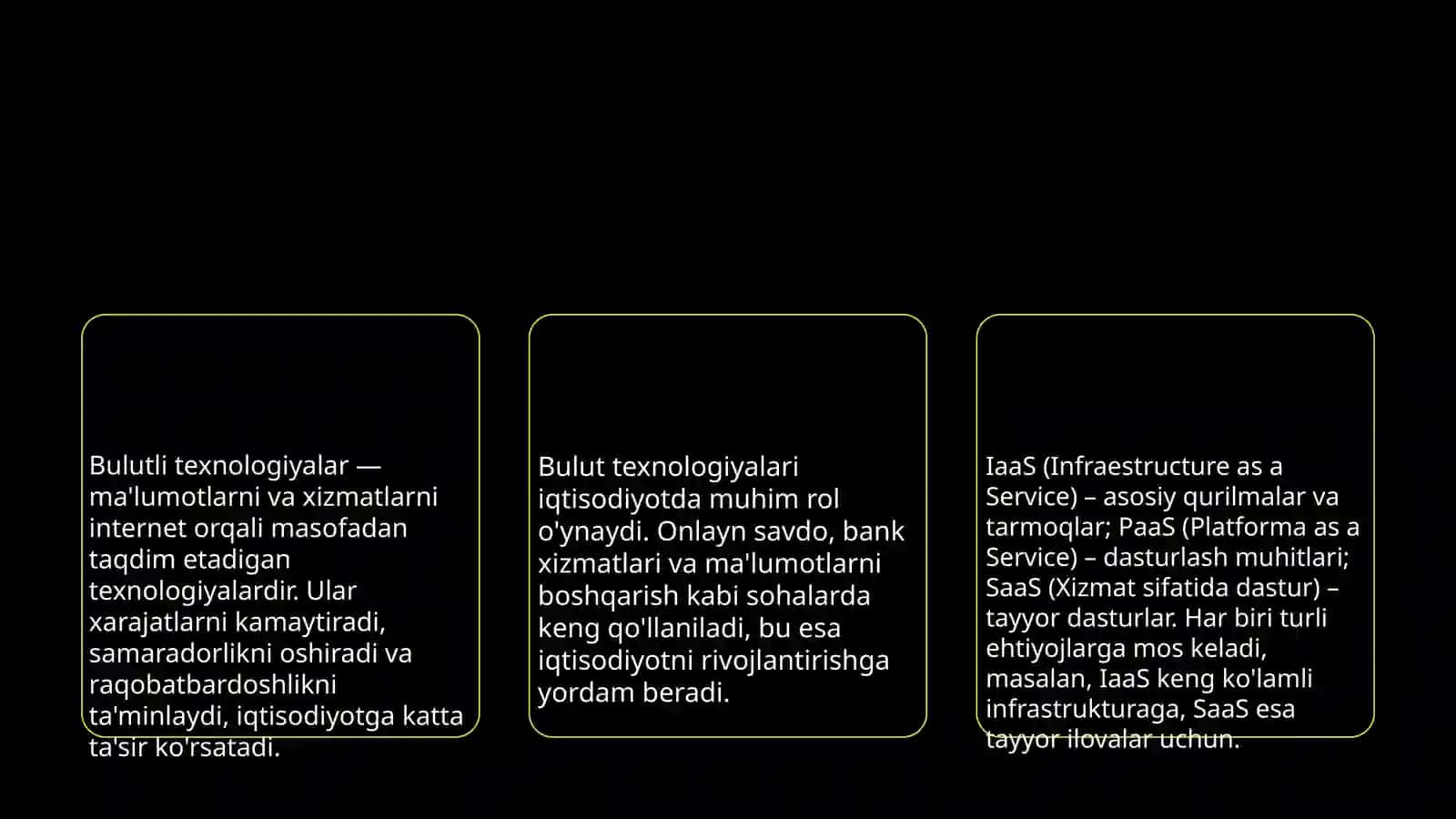 Bulutli Texnologiyalar: Asosiy Konseptlar 3