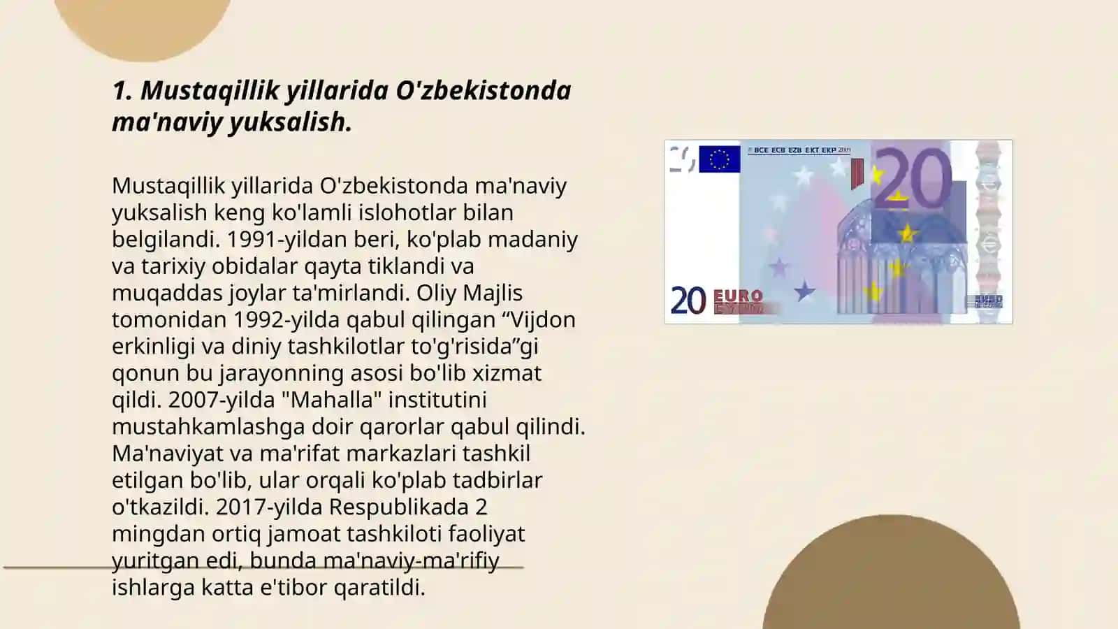 Ma'naviy va madaniy Taraqqiyot 3