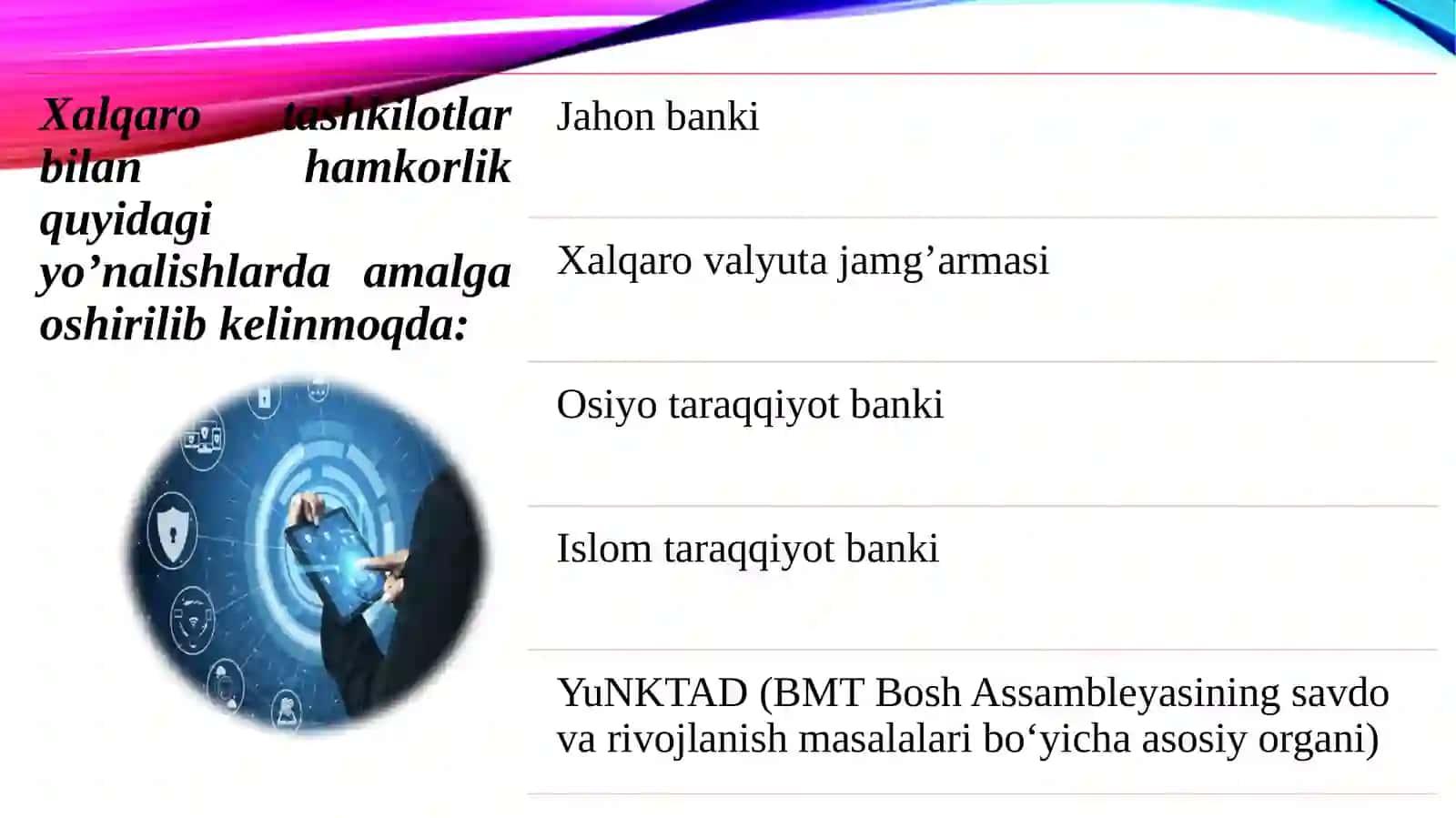 Jahon xo‘jaligini globalashuvida O‘zbekistonning ishtiroki 2 3
