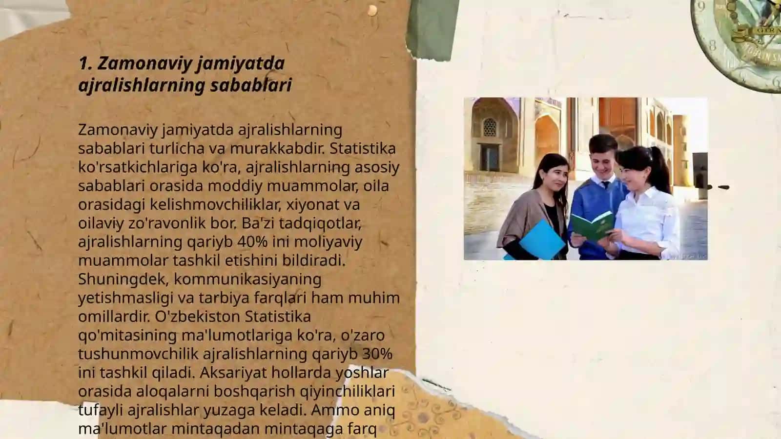 Zamonaviy jamyatda ajralishlar Va uning oqibatlari 3