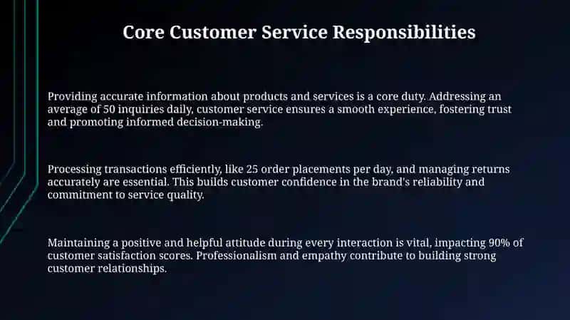 Customer Service Duties 3