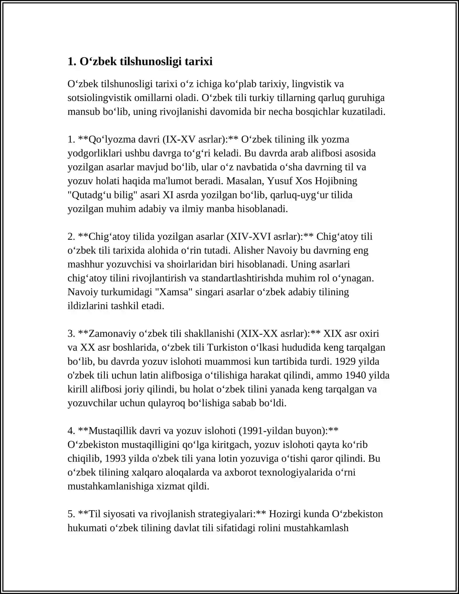 Oʻzbek tilshunosligi tarixi 3