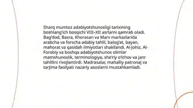 Sharq mumtoz adabiyotshunosligi tarixi 3