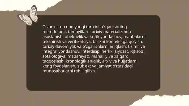 O'zbekiston eng yangi tarixini o'rganish funksyalari va tamoyillari 3