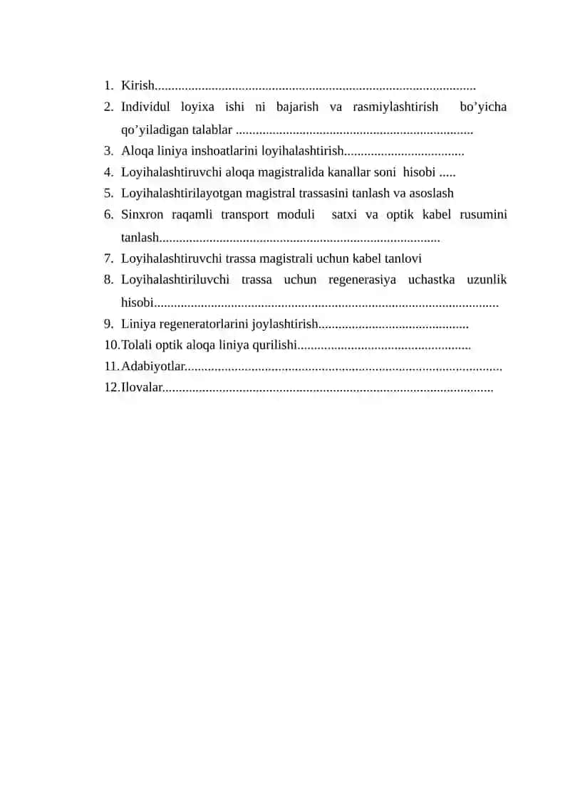 Farg‘ona – Samarqand viloyatlari orasida optik transport tarmog‘ini loyixalashtirish 3