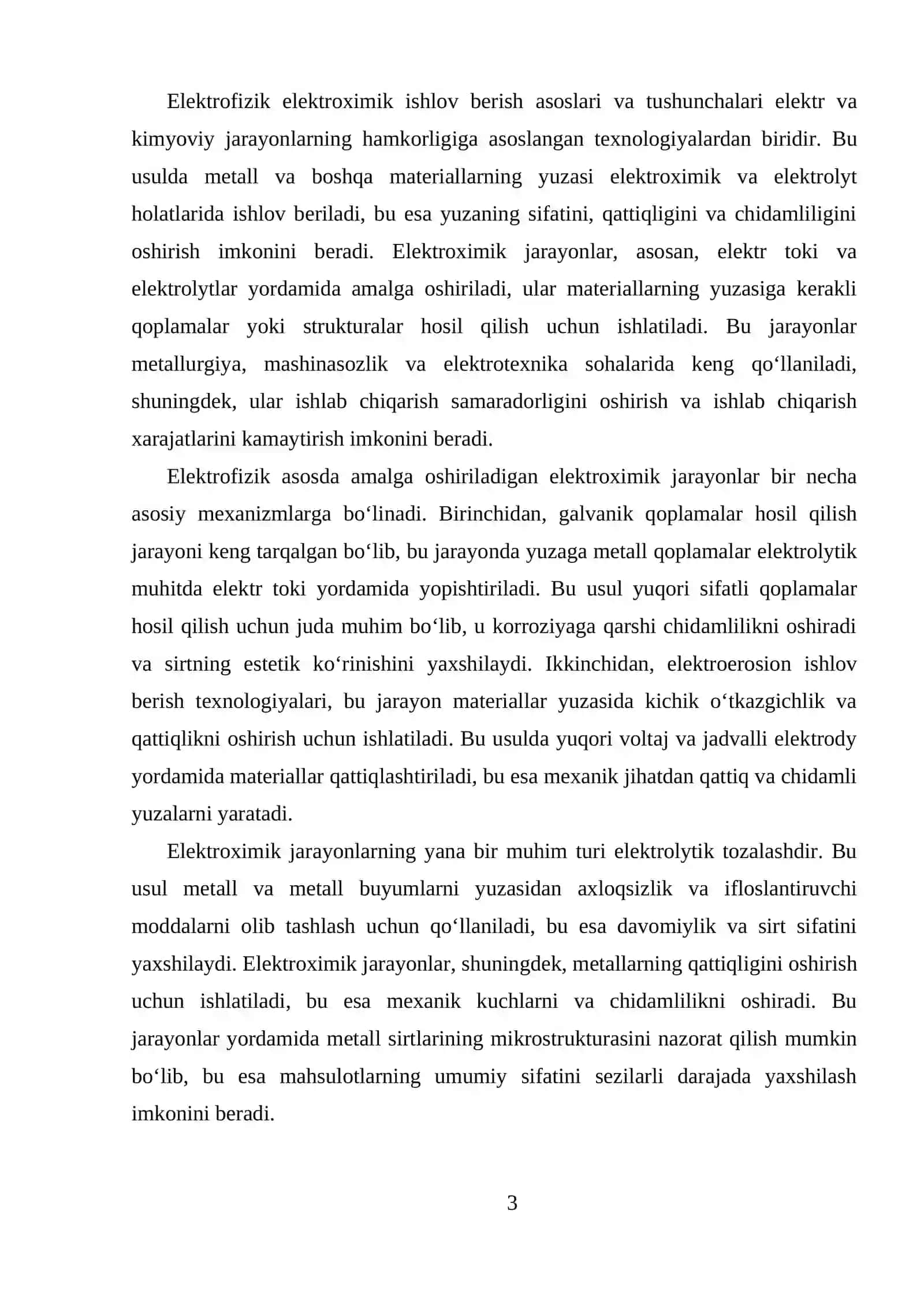 Elektrofizik elektroximik ishlov berish asoslari va tushunchalari 3
