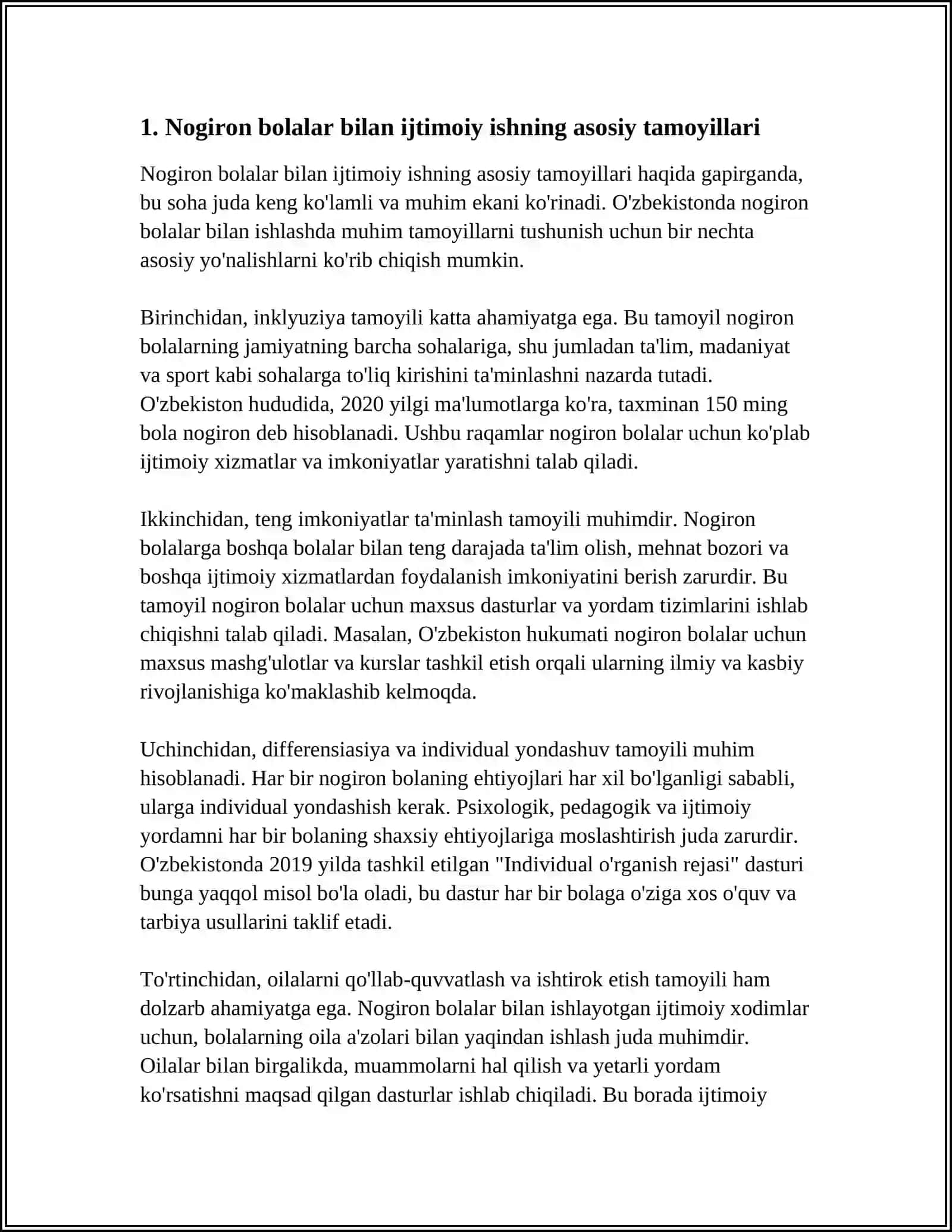NOGIRON BOLALAR BILAN IJTIMOIY ISH 3