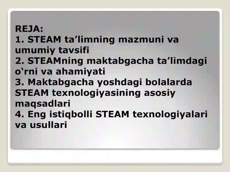 STEAM -MAKTABGACHA TA’LIMDA ENG ISTIQBOLLI TEXNOLOGIYA 3