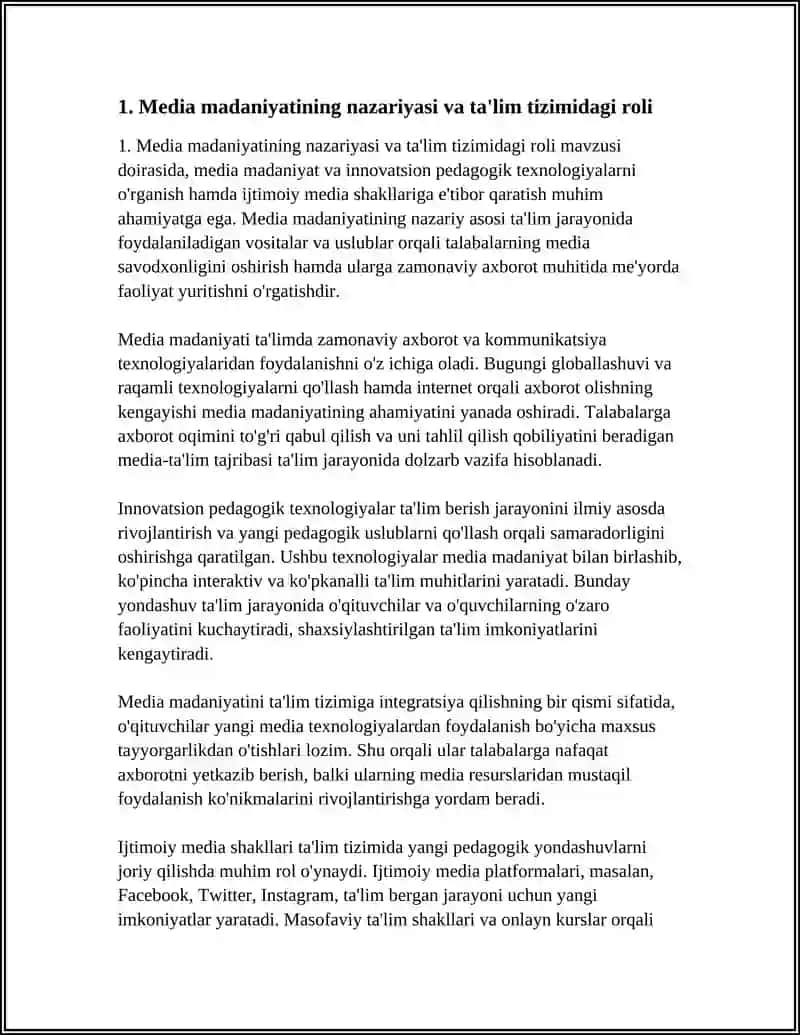 MEDIA MADANIYAT VA INNOVATSION PEDAGOGIK TEXNOLOGIYALAR 3