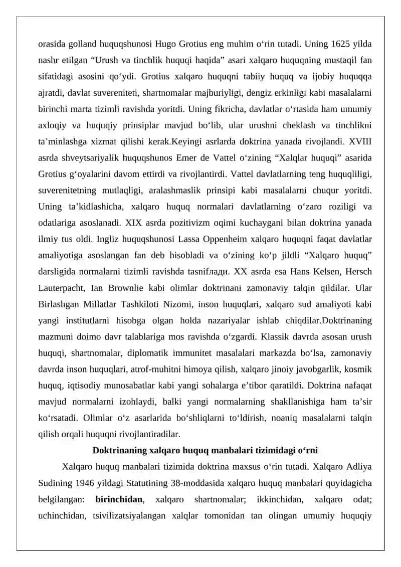 Xalqaro huquq doktrinalari 3