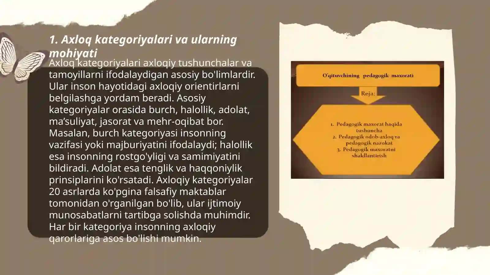 Axloq kategoriyalari, meyorlari va tamoyillarini kasbiy faoliyatdagi o'rni 3