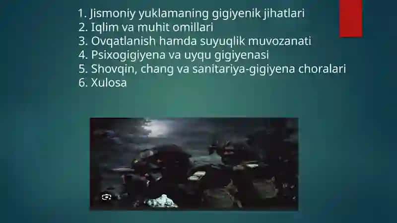 Harbiyxizmatchilarning mehnat sharoitlari 3