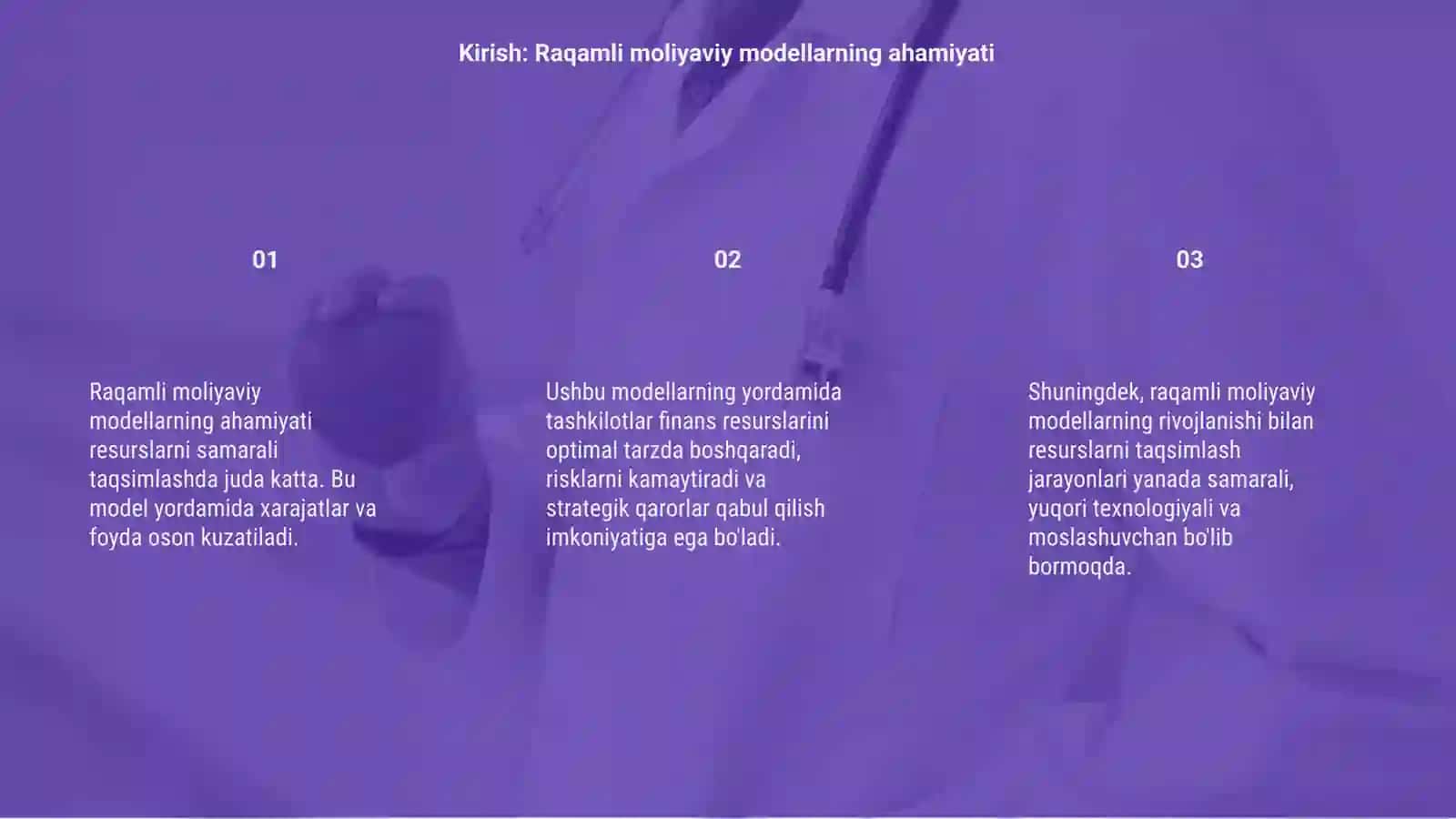 Raqamli moliyaviy modellar 3