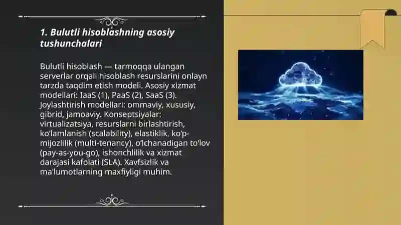 Bulutli texnalogiyalar va ulardan foydalanish 3