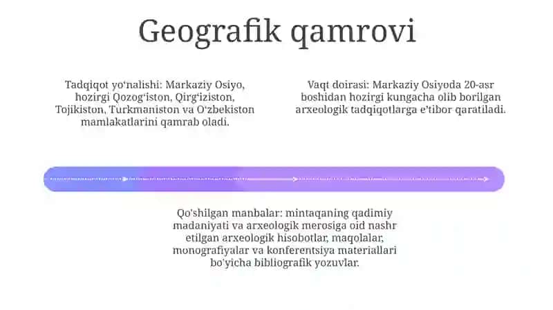 O‘Rta Osiyo Zamonaviy Arxeologik Tadqiqotlarini Bibliografiyasini Tuzish 3