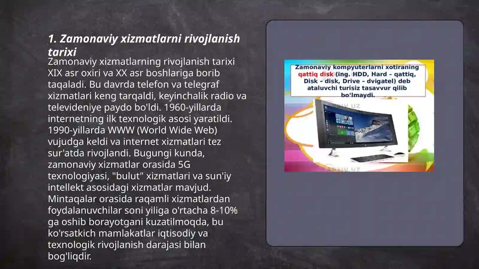 Zamonaviy xizmatlar, messenjlar va ularning imkoniyatlari 3