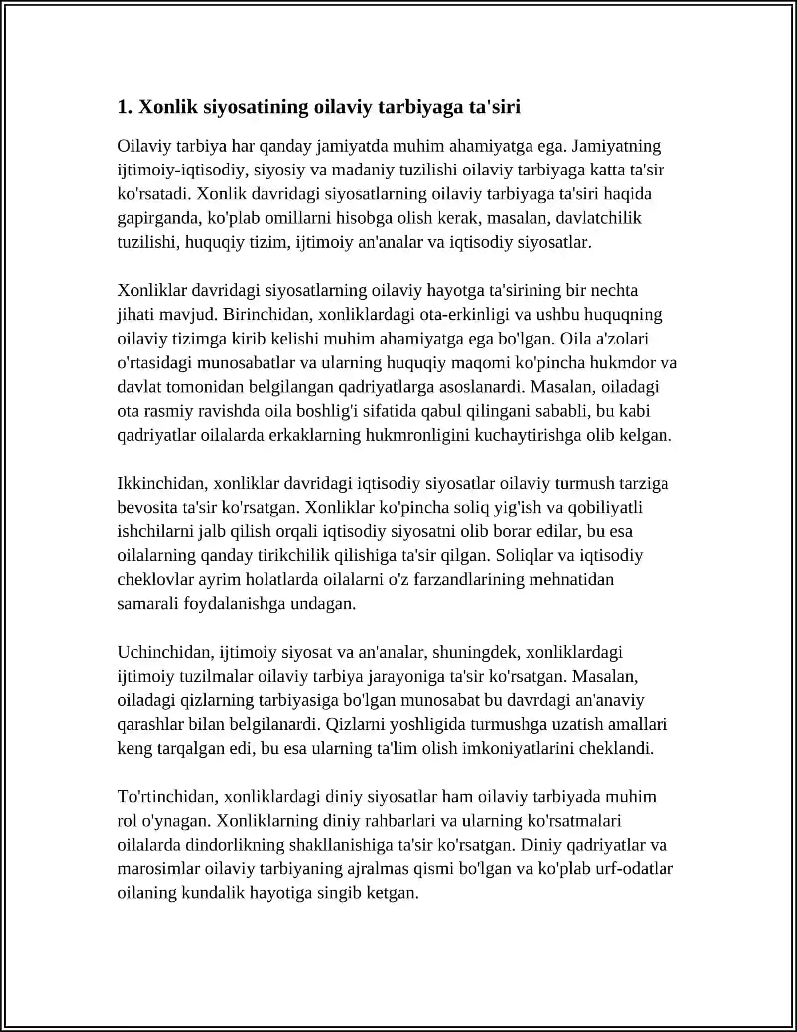 Xonliklar Davridagi Ijtimoiy-Siyosiy Muhitning Tarbiyaga Ta'siri 3