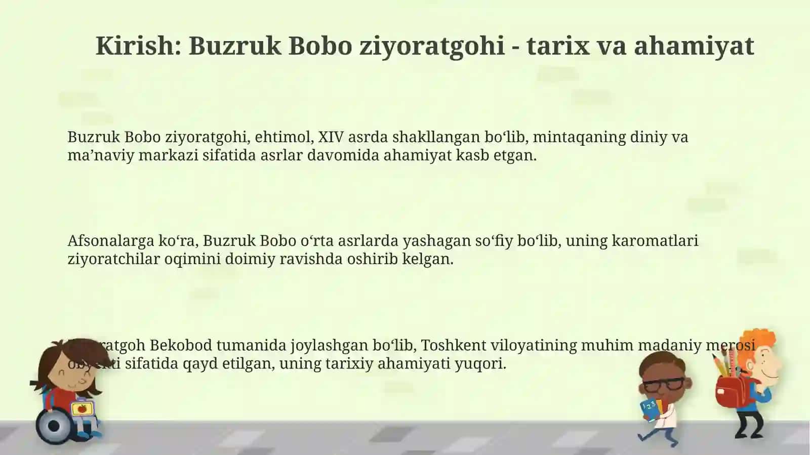 Toshkent viloyati Bekobod tumanidagi Buzrukbobo ziyoratgohi: tarix va ahamiyati 3