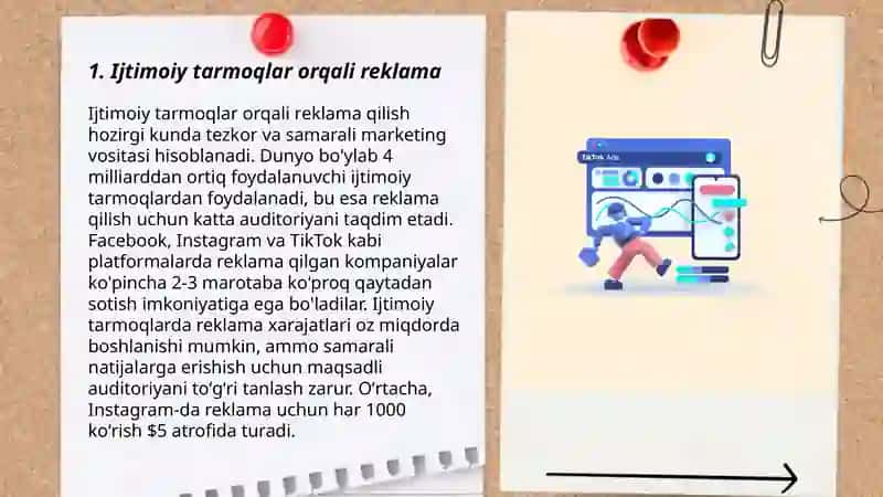 Internetda sayyohlik mahsulotlarini reklama qilish uchun kanallar 3