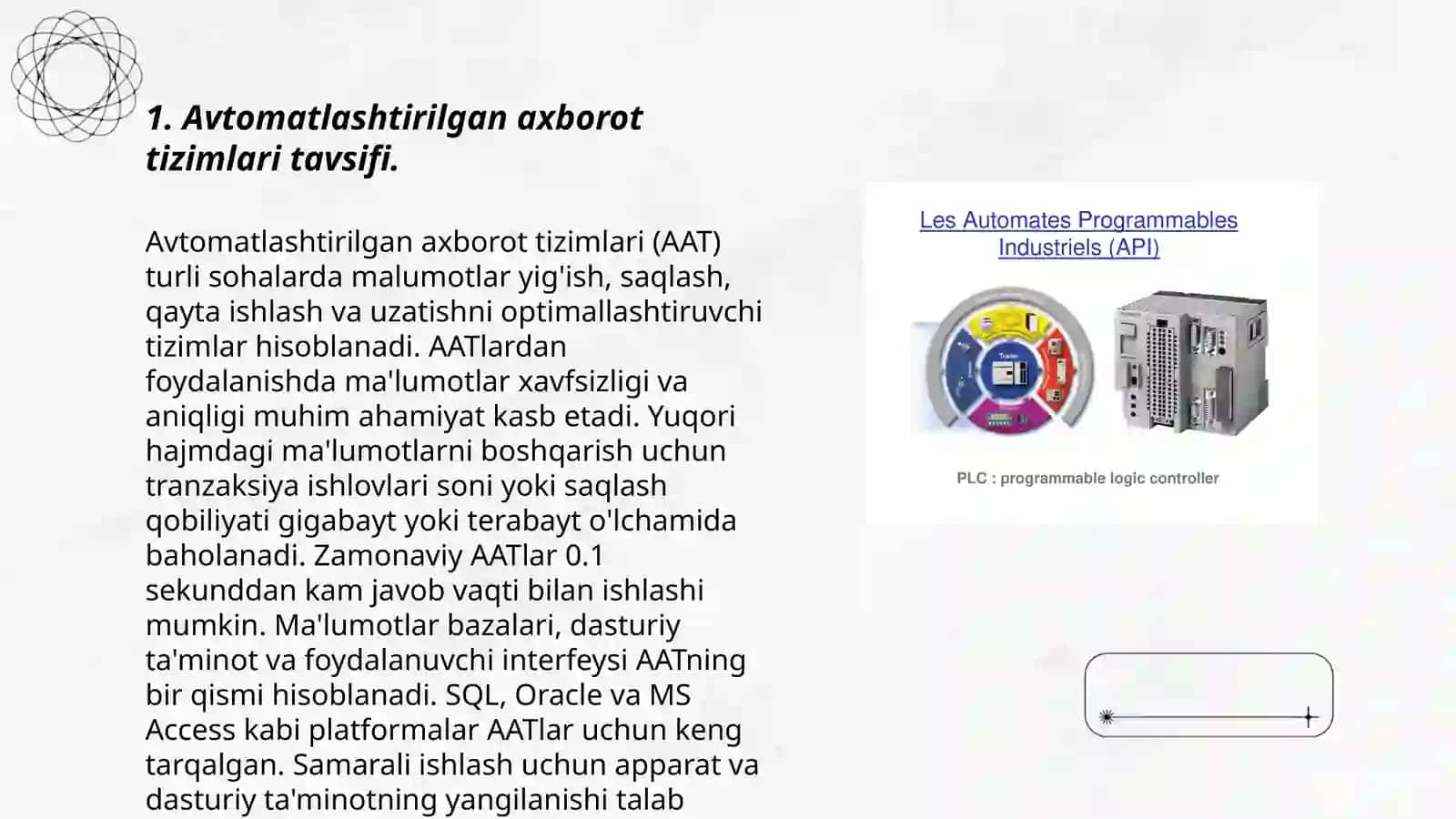 Avtomatlashtirilgan axborot tizimi 3