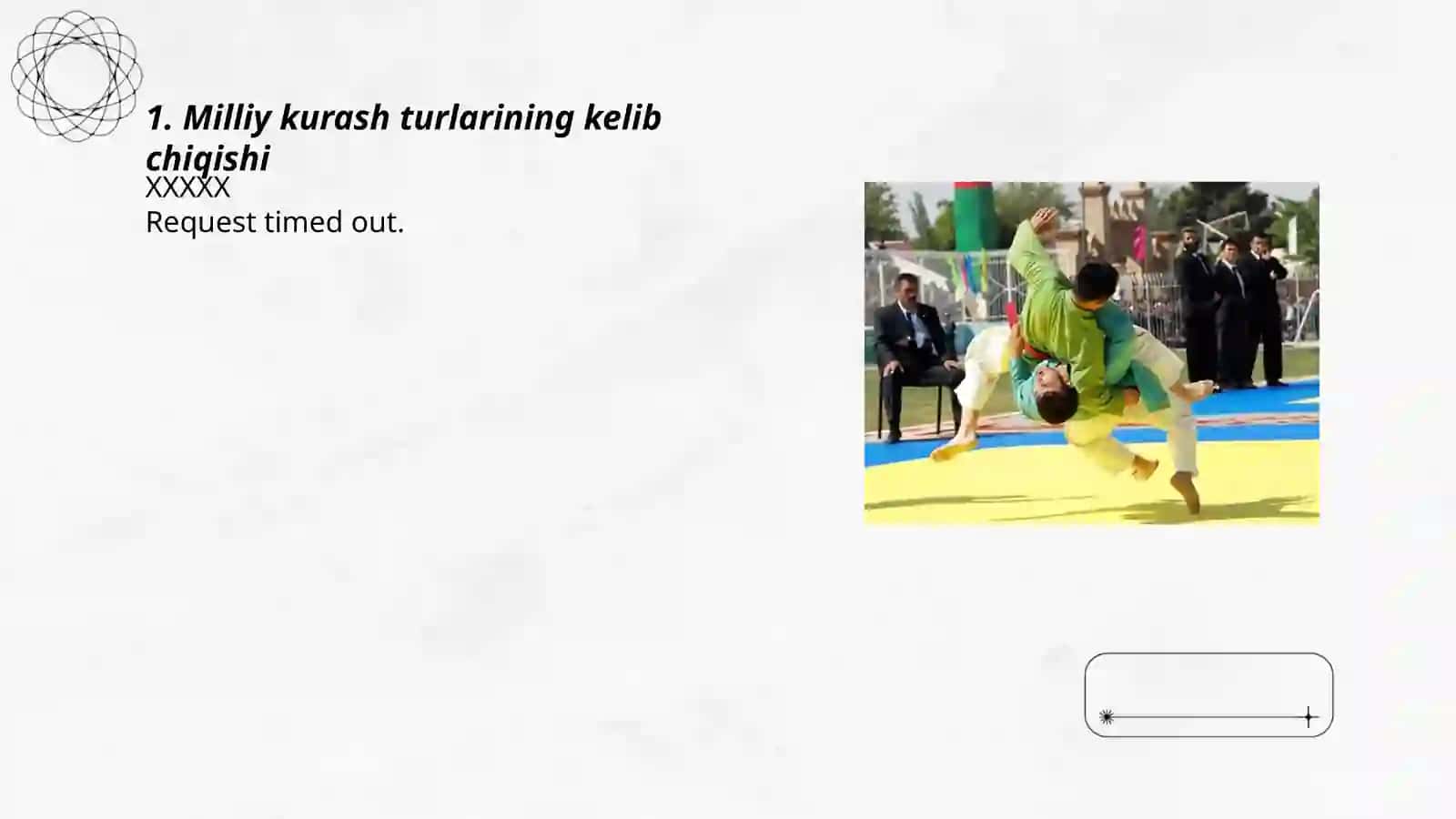 Milliy kurash turlarining (kurash va belbog'li kurash ) rivojlanish tarixi 3