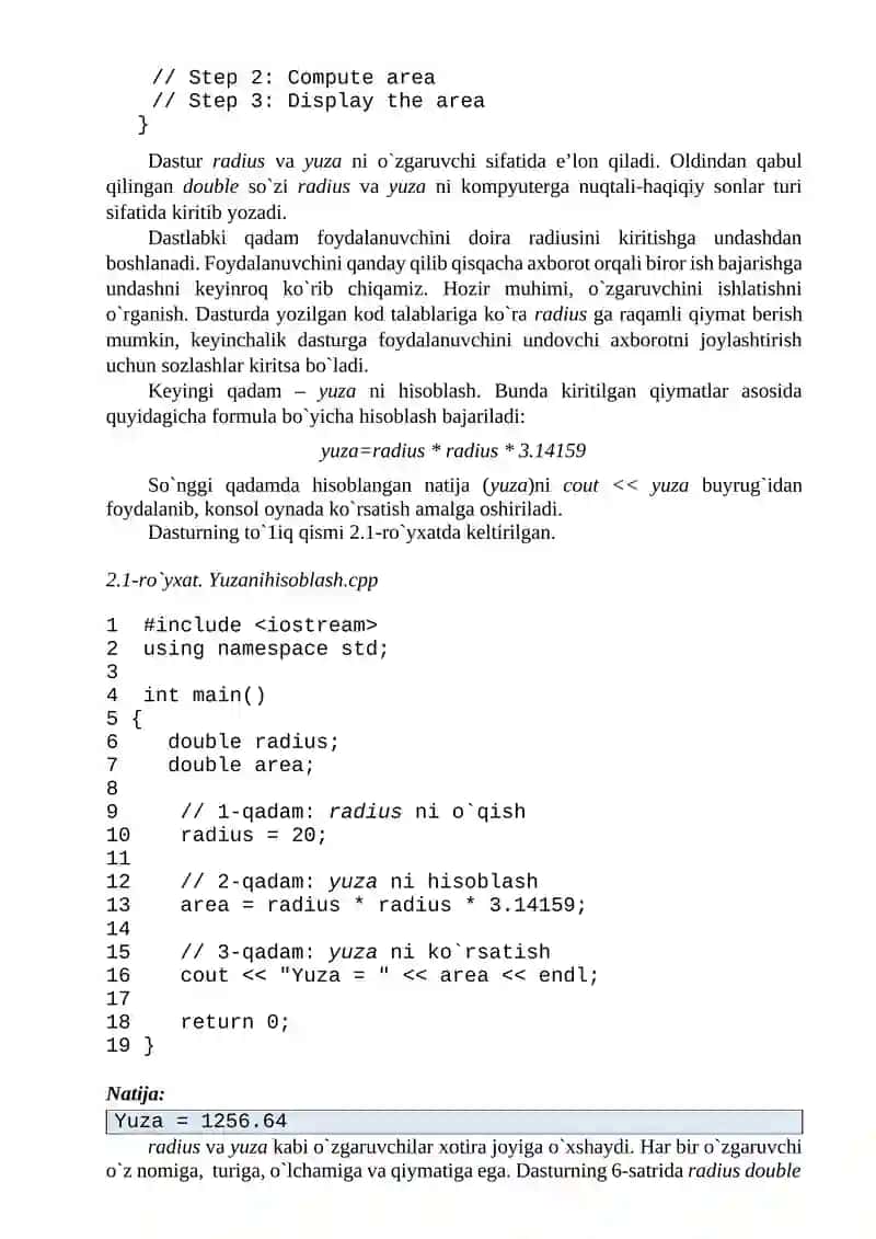 Dasturlashning Elementar Tushunchalari 3
