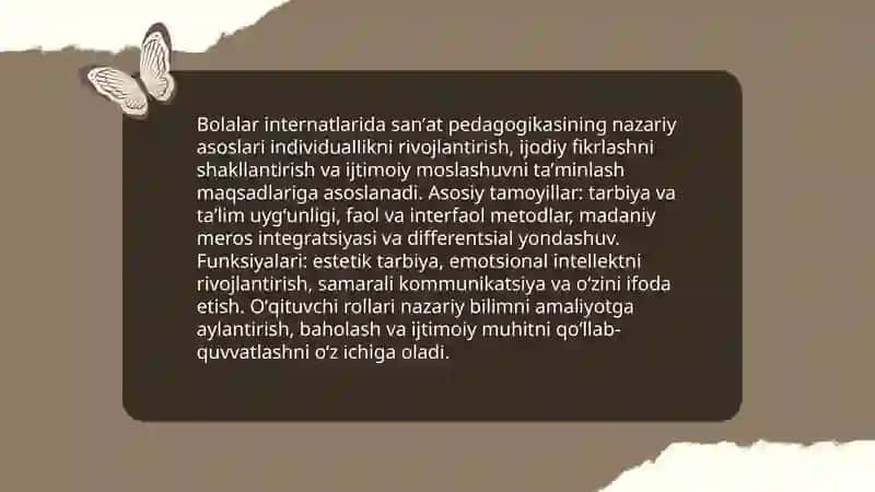Bolalar internatlarida san'at pedagogikasining nazariy asoslari 3