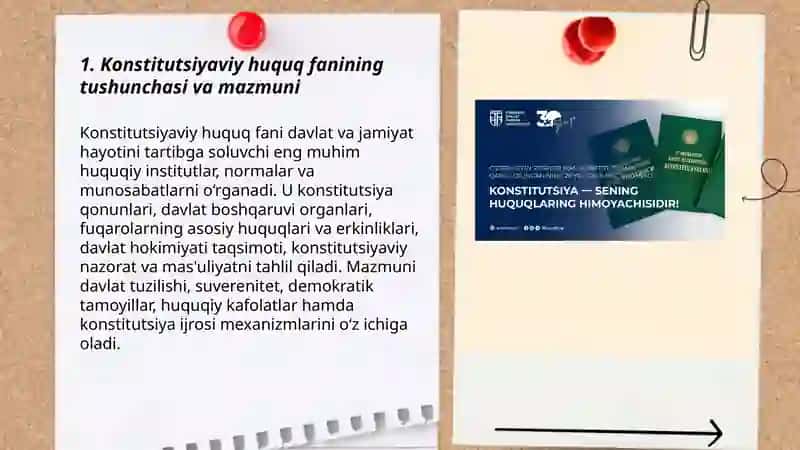 Konstitutsiyaviy huquq fanining predmeti va tushunchasi 3