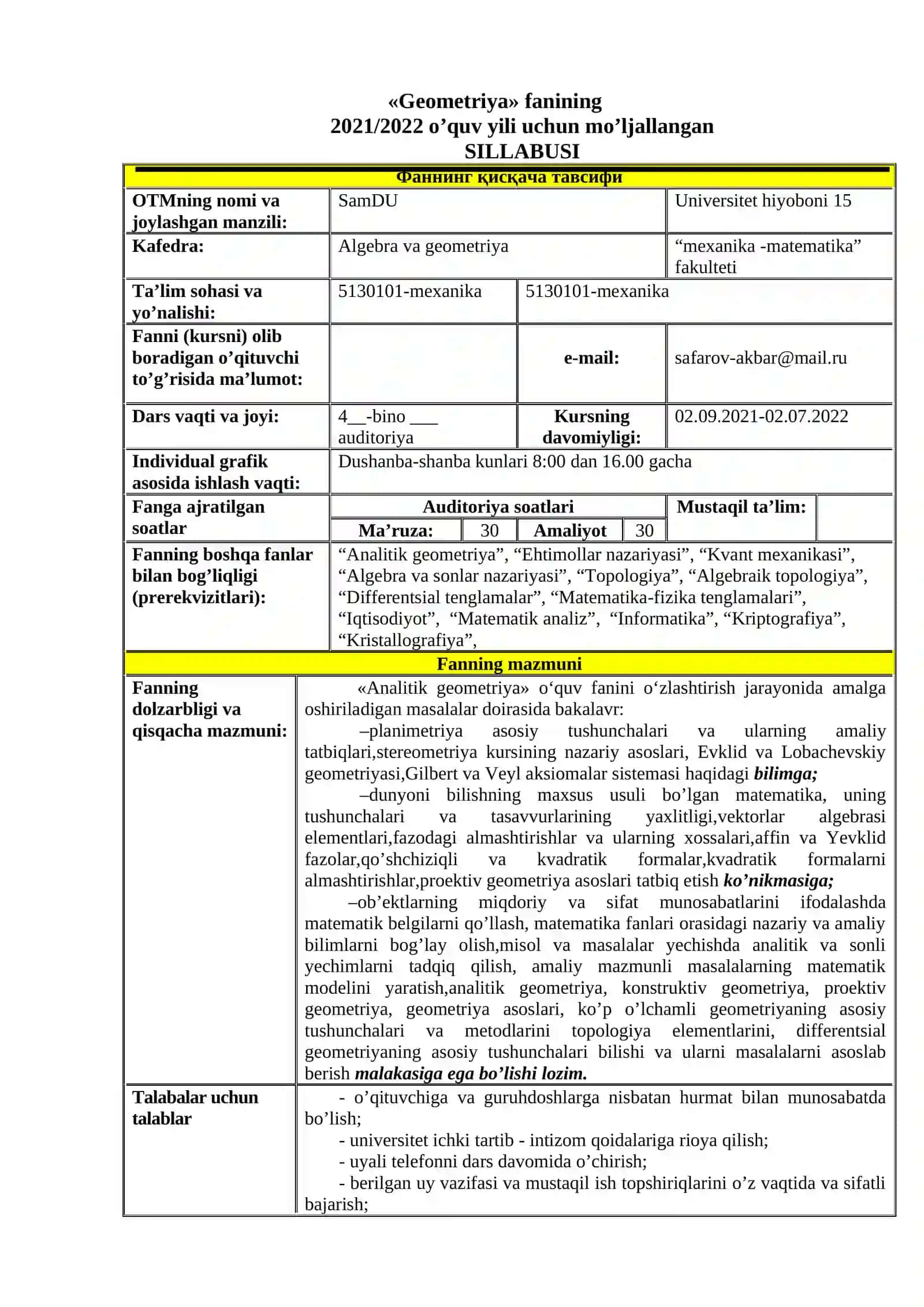 Analitik geometriya 3