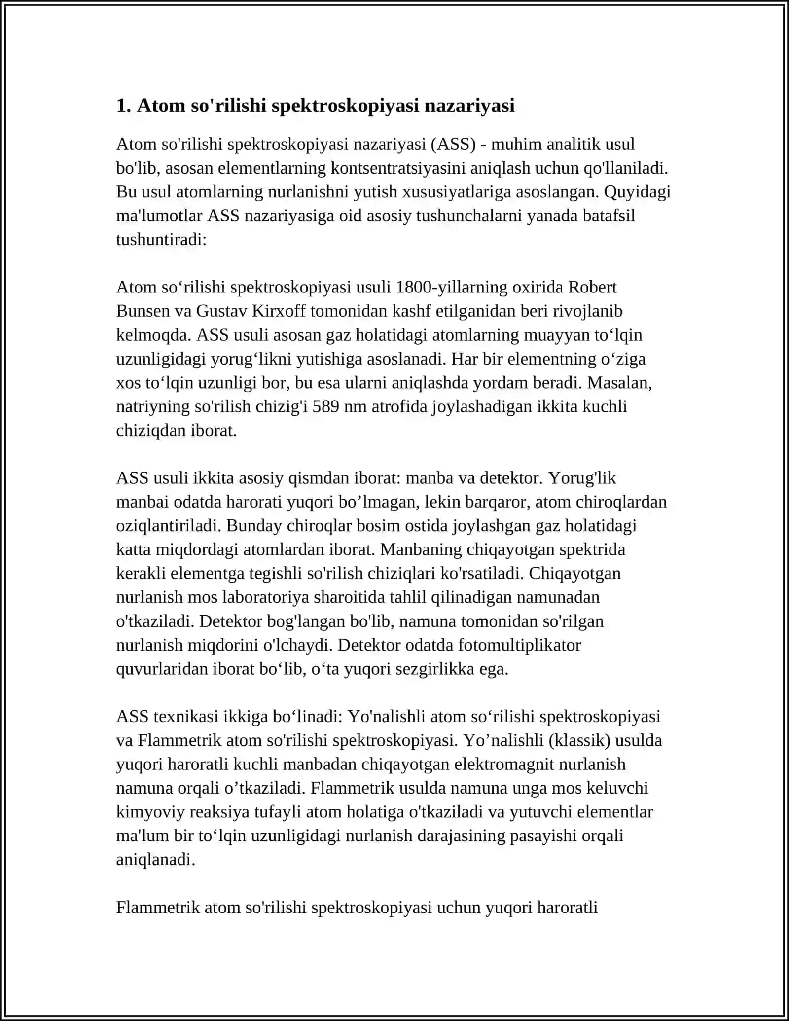 OZIQ OVQAT MAHSULOTLARINI TAHLIL QILISH 3