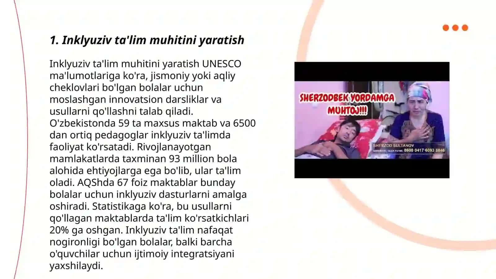 Alohida yordamga muhtoj bolani samarali inklyuziyasi uchun tashqi sharoitlar 3