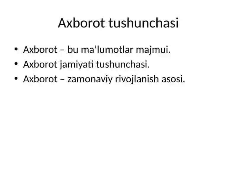 Axborot va Sun’iy Intellekt Kelajagi 3