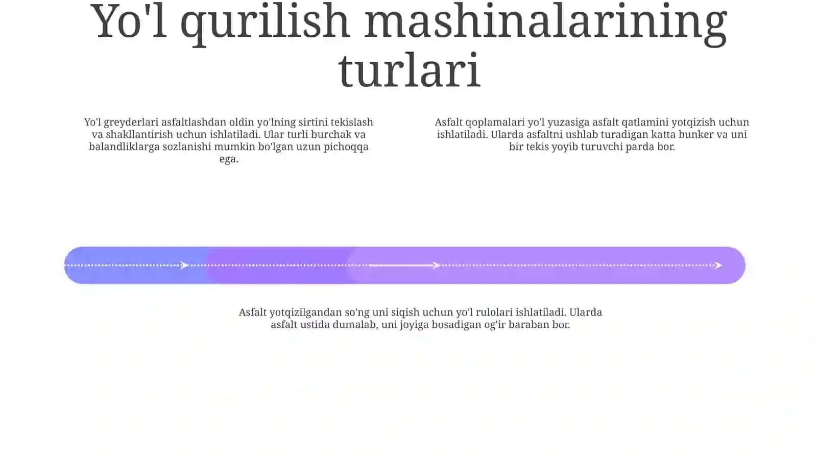 Yo'L Qurilish Mashinalari Va Jihozlarini Yo'L Qurilishda Qo'Llanilishi 3