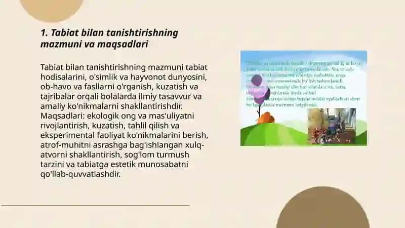 Tabiat bilan tanishtirish metodlari haqida tushuncha 3