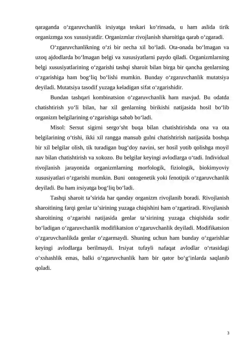 RIVOJLANISHNING GENETIK NAZARIYASI 3