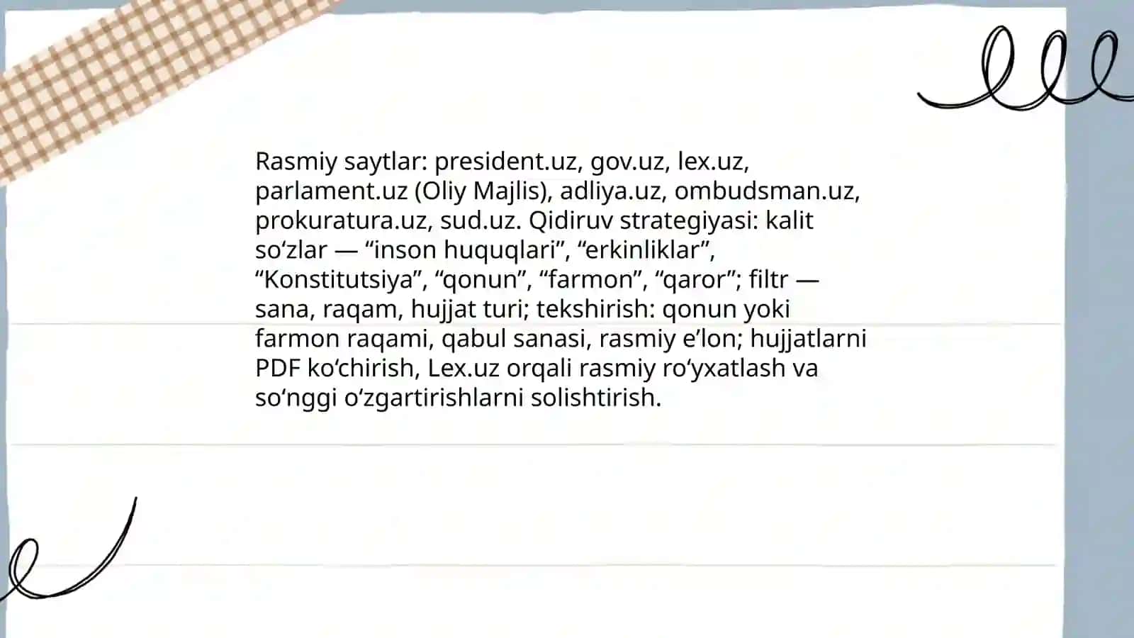 Inson Huquqlari va Erkinliklarni Kafolatlashi 3