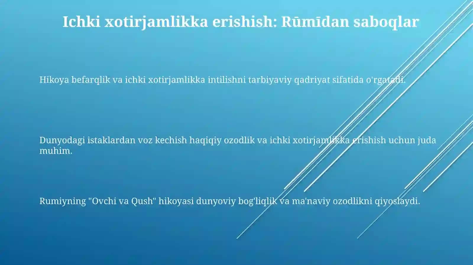 J.Rumiyning"Ovchivalochin"rivoyatiningmohiyativauningtarbiyaviyahamiyati 3