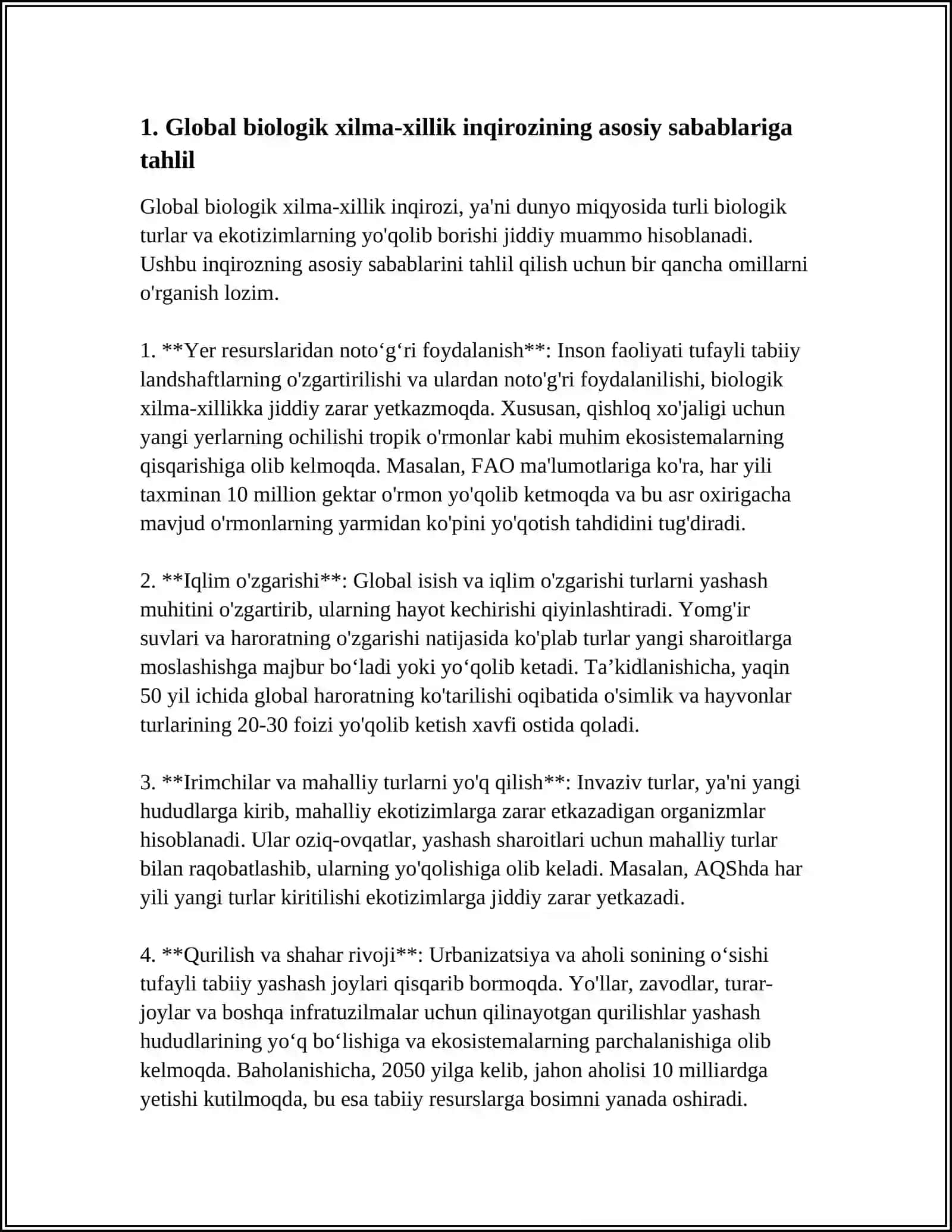 GLOBAL BIOLOGIK XILMA-XILLIK INQIROZI 3