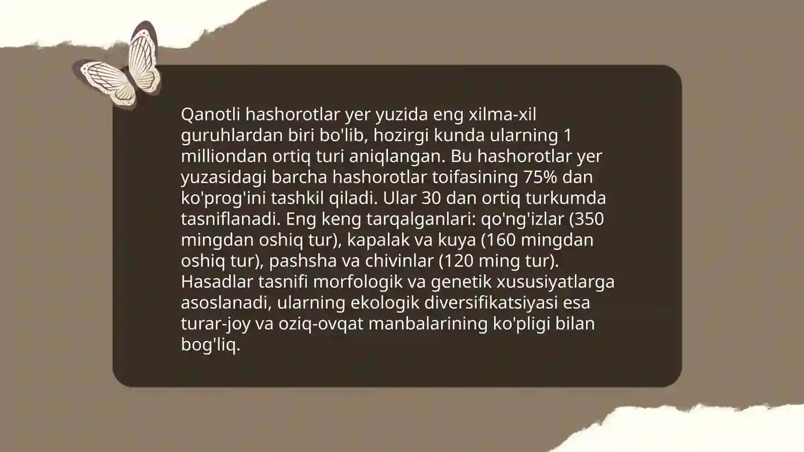 Qanotli hashorotlar kenja sinfining umumiy tasnifi va sistematikasi 3