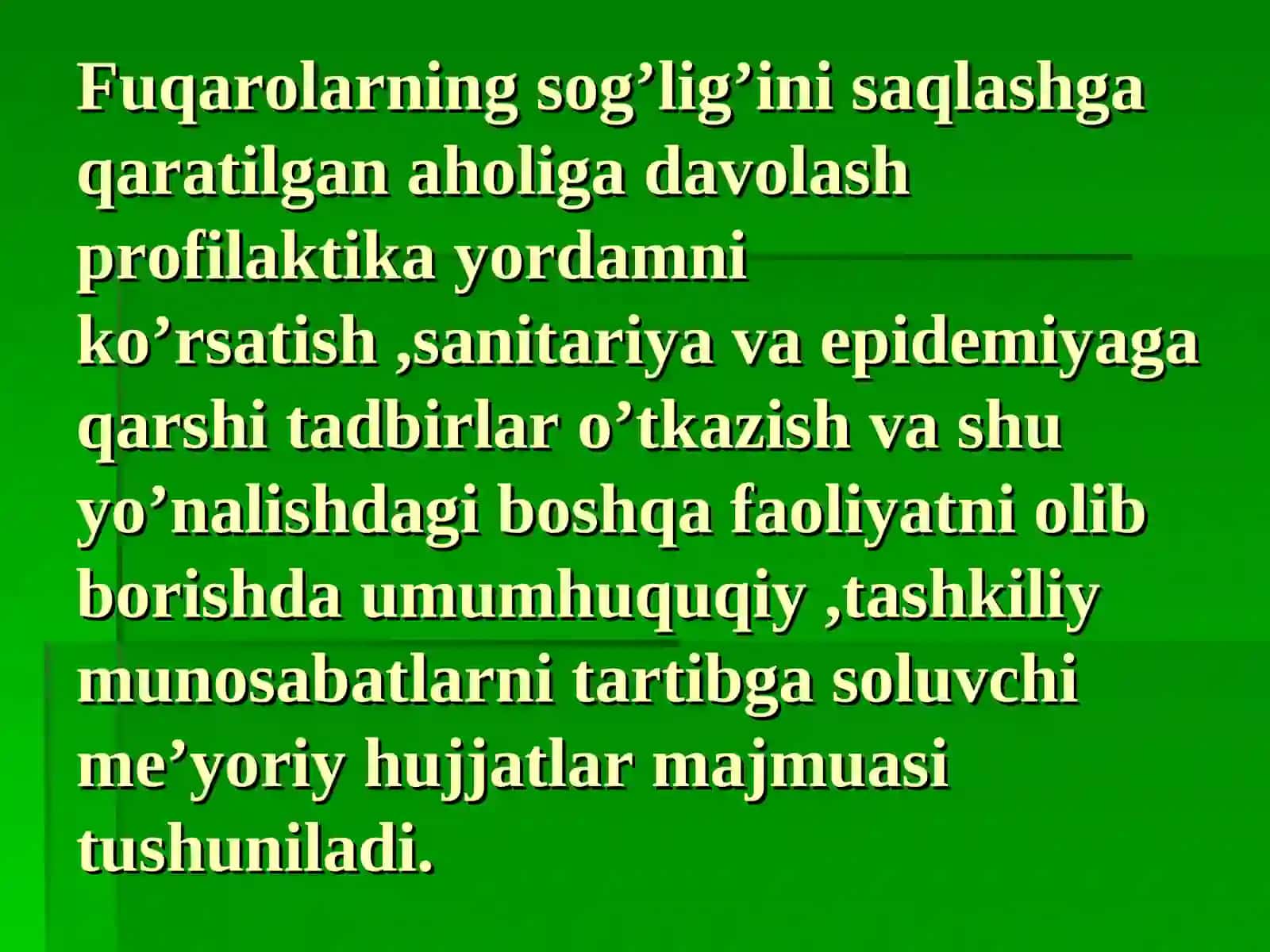 Tibbiy faliyatining huquqiy asoslari 3