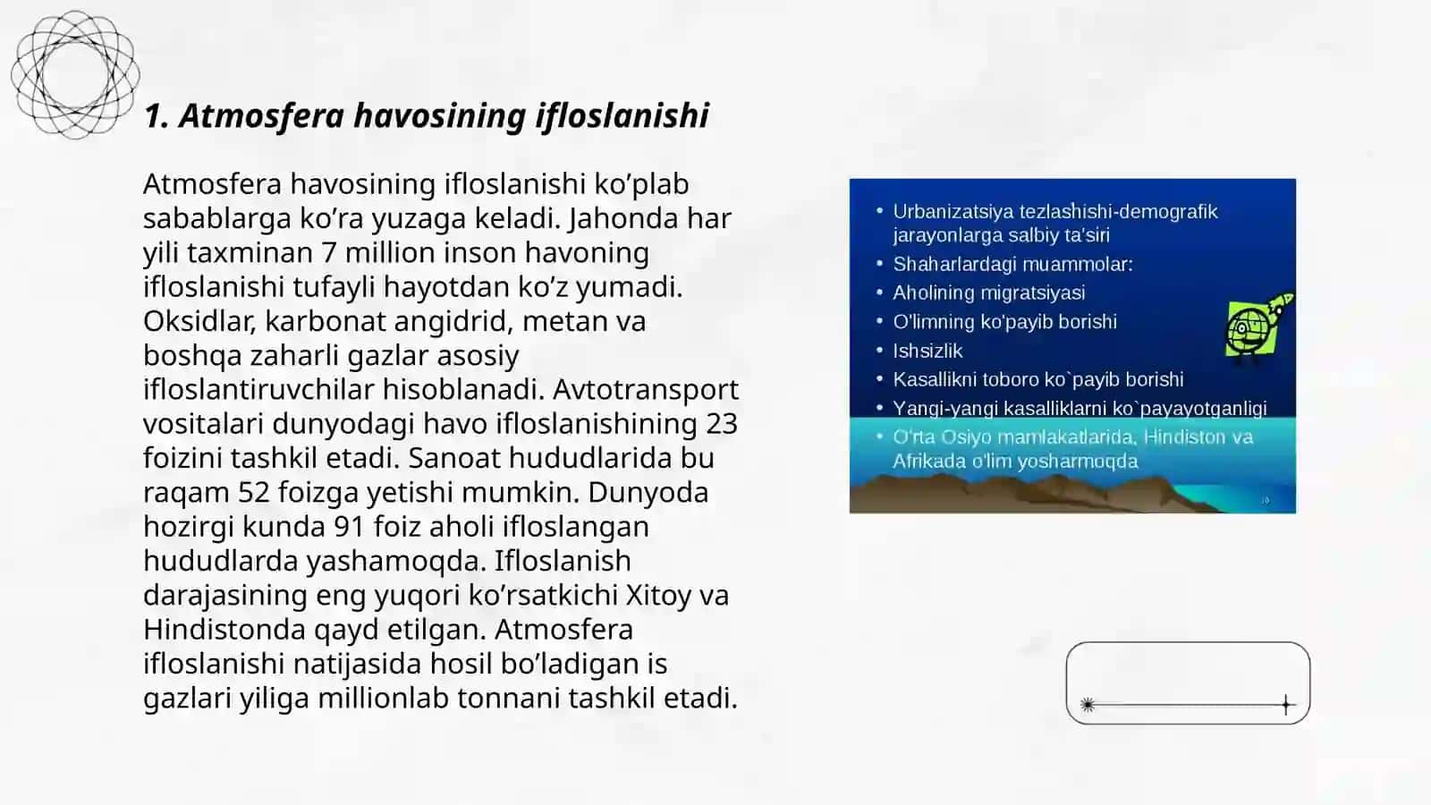 Nazoratsiz urbanizatsiya va shaharlarni kengayishi qanda ekologik oqibatlarga olib keladi 3