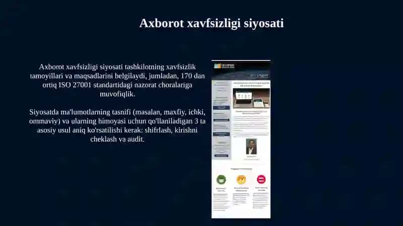 Axborot xavfsizligi siyosati 3