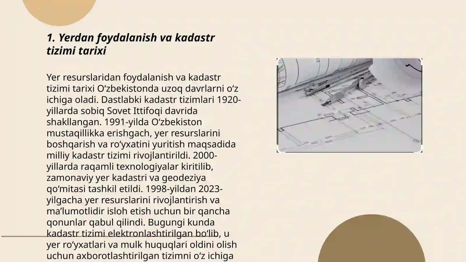 Yerdan foydalanish va kadastr tizimi tarixi 3
