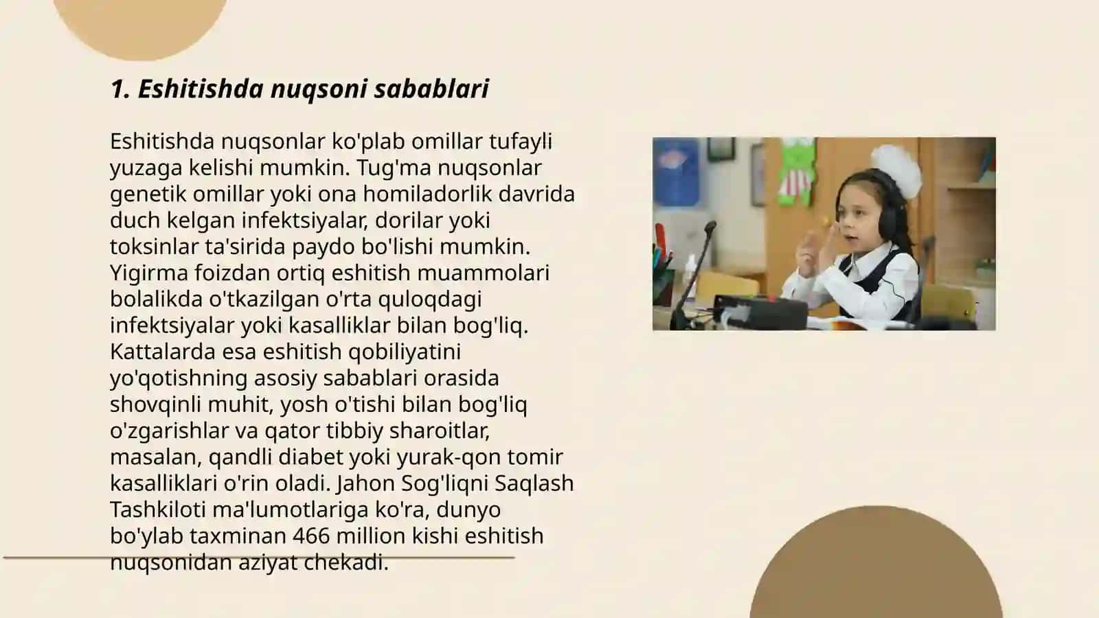 Eshitishda nuqsoni sabablari 3