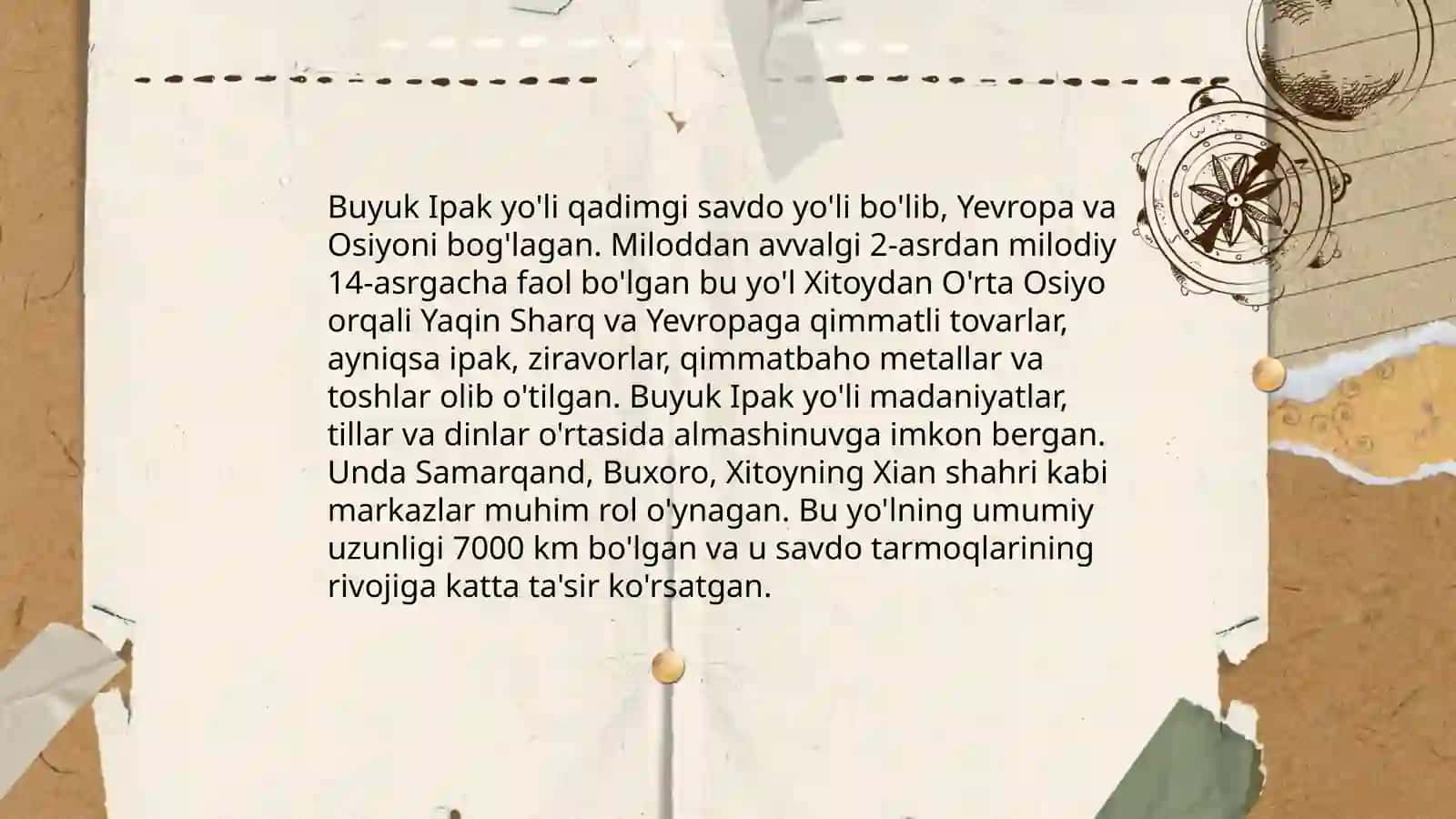 Buyuk ipak yo'li - muloqot va hamlorlik yo'li 3