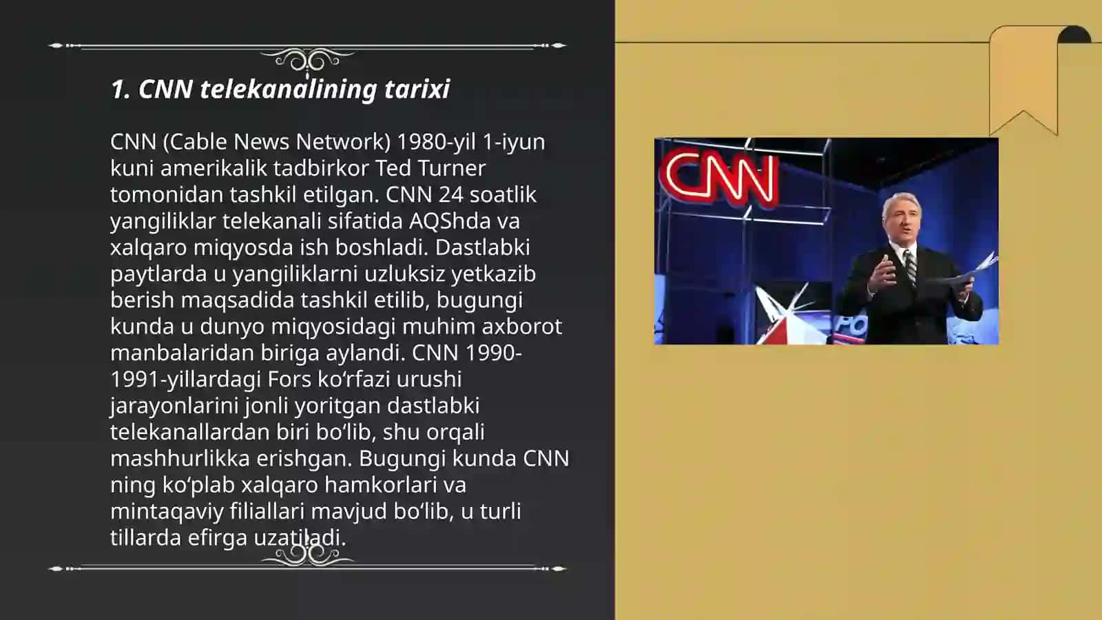 CNN telekanalining tahlili 3